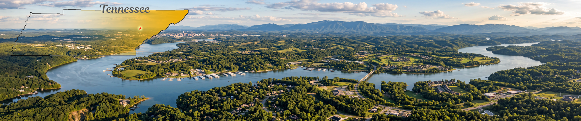 Scenic overview of Farragut, Tennessee