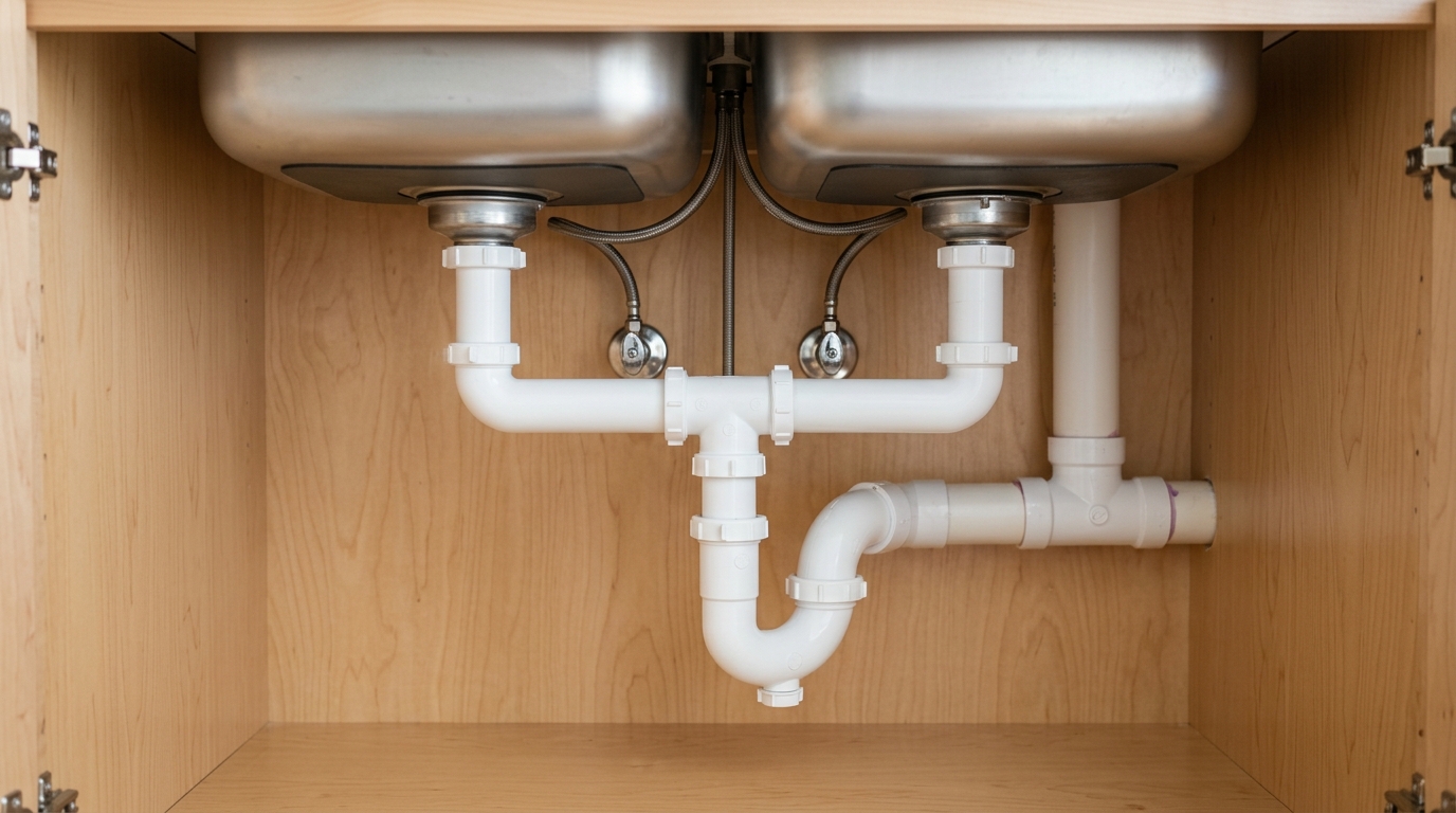 Why One Side of Your Double Kitchen Sink Drains and the Other Backs Up